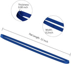 Coopay 12 Inches Extra Large Rubber Bands, 30 Pieces Heavy Duty Trash Can Band Bulk, Strong Elastic for Office Supply School Home, Garbage Cans, File Folders (Blue)