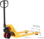 Heavy Duty Pallet Jack - 5500lbs Capacity, 3" Fork Lowered Height, Narrow Aisle Pallet Truck (71.4"), Durable Hydraulic System, 48×21" Fork