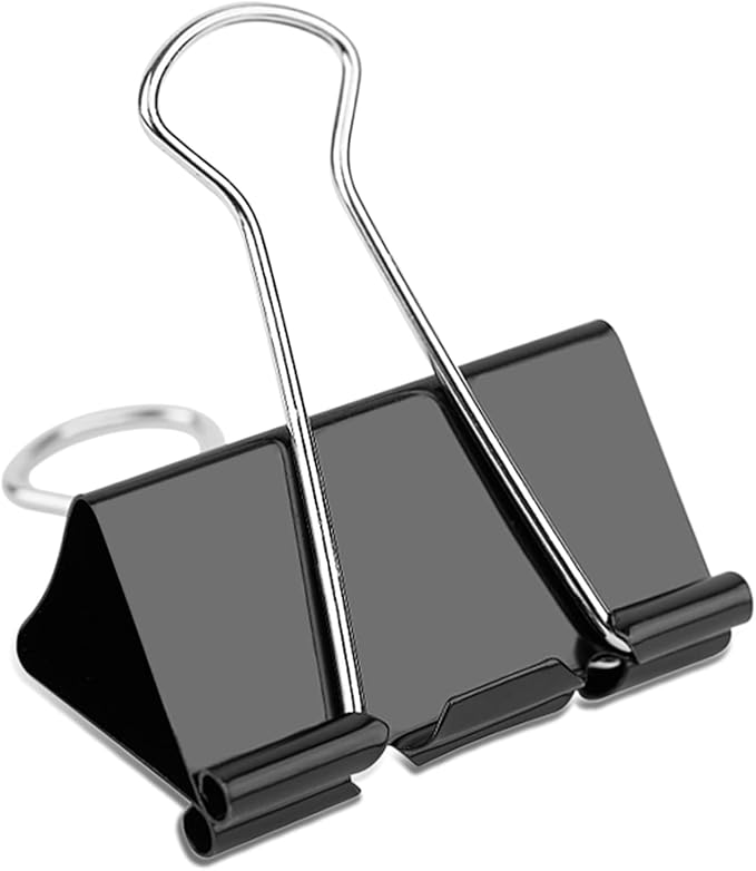 Ufmarine Extra Large Binder Clips 2 inch, (144 Pcs) Big Paper Clips for Office