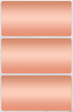 Royal Green Metallic Labels Stickers 4 inch x 2 inch Rectangle Label in Rose Gold (100mm x 50mm) 150 Pack