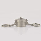 2PCS Cam and Groove Fitting, Aluminum, Type DC, 4" Dust Cap, with 2PCS Camlock Gasket Fitting (4“)