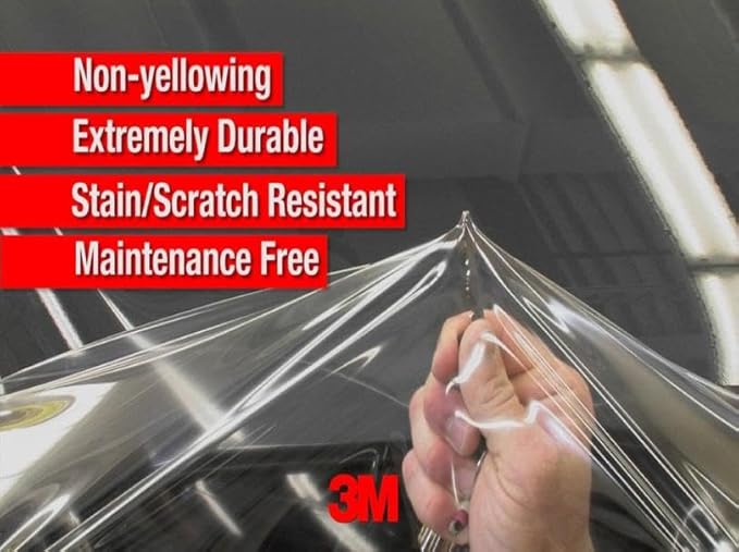 3M Paint Protection Film | Matte 200 Series PPF | 48in x 25ft (100 Sq/ft) | w/Free Instawraps Pro-Wrapping Glove