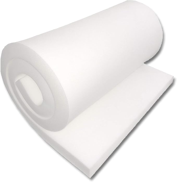 FoamTouch Upholstery Foam Cushion High Density 4'' Height x 30'' Width x 72'' Length