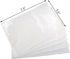 RyhamPaper Packing List Envelopes, Clear 7.5" x 5.5" Self Adhesive Shipping Labels Envelope Pouches (2000 Pack)