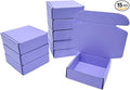 15 Pcs 4.7 x 4.7 x 1.6 Inches Mini Size Corrugated Cardboard Gift Boxes Recyclable Shipping Boxes for Packing Jewelry Ornament Gift Craft Packaging Supplier (Lavender, 4.7 x 4.7 x 1.6")