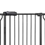 Extra Wide Baby Gate 85.8-104.5 Inch, Pressure Mounted No Drilling, for Stairs & Doorways, Metal Black Indoor Safety Gate for Kids and Dogs