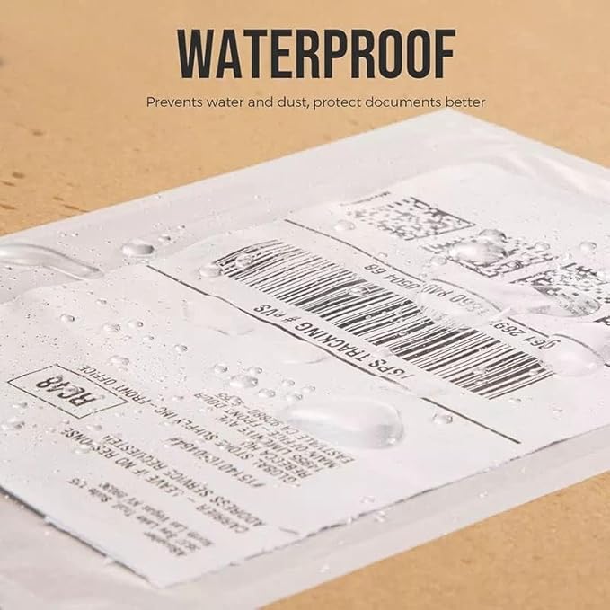 7.5" x 5.5" Shipping Label Sleeves, Self-Adhesive Top Loading Packing List Pouches, Clear Envelopes (2000 Packs)