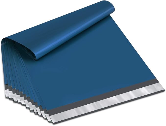 UCGOU Poly Mailers 14.5x19 Inch Navy Blue 100 Pack Large Shipping Bags #7 Strong Thick Mailing Envelopes Self Sealing Adhesive Waterproof and Tear Proof Boutique Packaging Postal for Clothing