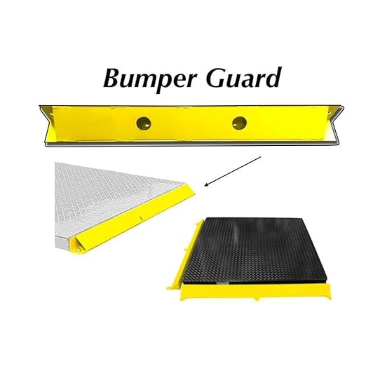 Liberty Scales Heavy Duty Industrial 60" x 60" Floor Scale with 2 Bumper Guards Accurate Digital Pallet 5’ x 5’ Scales for Warehouse or Shipping Weighing (10,000 lbs x 1 lb)