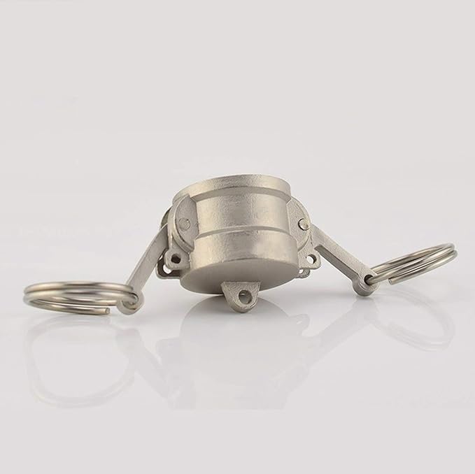 2PCS Aluminum Type DC Cam and Groove Fitting, Female Coupler x Female NPT, with 2PCS Camlock Gasket Fitting (0.75")