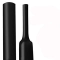 XHF Diameter 1-1/2 Inch (39mm) 3:1 Waterproof 1.5" Heat Shrink Tubing Marine Grade Wire Cable Adhesive Lined Tube Insulation Seal Against Moisture Corrosion and Air Leakage, 4 Ft Black