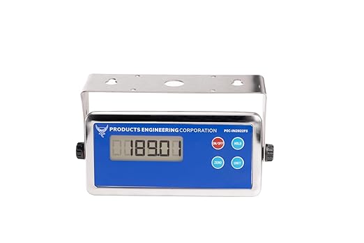 PEC Tools FS Series Professional Grade Steel Floor Scale - Heavy-Duty Pallet Scale and Shipping Scale for Industrial Use - Weighing Scale for Packages Up to 2500lbs - 24x24