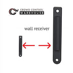 Crowd Control Warehouse - CCW Series WMB-120 Fixed Wall Mount Retractable Belt Barrier - 11 Foot, Red"Danger : Keep Out" Belt with Stainless Steel Case