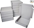 15 Pcs 5.1 x 5.1 x 1.2 inches Mini Size Shipping Boxes Corrugated Cardboard Mailer Boxes Bulk for Packaging Business Mailing Gift,Mini Mailer Boxes for Packaging (Silver, 5.1 x 5.1 x 1.2")