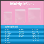 iMailer - 500 Pcs- 10" x 13" Clear Zip Bags - Reclosable Plastic Zip Poly Bags 2 Mil for Prints, Photos, Documents, Clothing, T-Shirt
