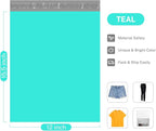 Metronic Poly Mailers 12x15.5 200 Pack Large Shipping Bags，Strong Adhesive Mailing Bags, Waterproof and Tear-Proof Multipurpose Envelopes for Clothing, Small Business,Postal Bags Teal