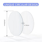20PCS Double Sided Adhesive Pads for Mounting, 2in Two Sided Pre-Cut Circle Tape, Sticky Tack Double Sided Tape for Walls Hanging, 2 Sided Nano Wall Mount Heavy Duty Removable Clear 50mm