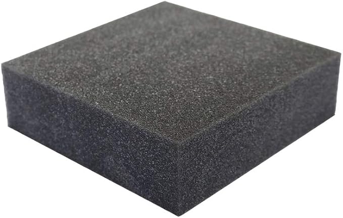 FoamRush 9" x 26" x 26" Charcoal High Density Upholstery Foam Cushion (Upholstery Sheet, Foam Padding, Seat Replacement, Chair Cushion Replacement, Square Foam, Wheelchair Seat Cushion) Made in USA