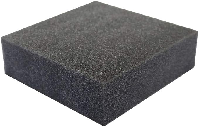 FoamRush 8" x 26" x 26" Charcoal High Density Upholstery Foam Cushion, Upholstery Sheet, Foam Padding, Seat Replacement, Wheelchair Seat & Chair Cushion Replacement, Square, Made in USA