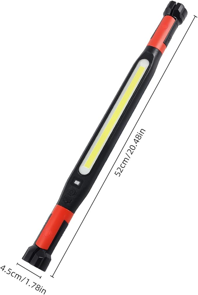 Magnetics Work Light, Rechargeable Work Light Adjustable Magnetics Auto Repair Lights Under Hood Mechanics Lights Portable Spotlights for Car Repairing Garage Camping Flashlight