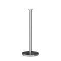 Montour Line Cline Post and Rope Stanchion, Sloped Base, (Polished Stainless Steel Post, Flat Top)