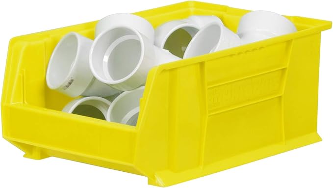 Akro-Mils 30281 Super-Size AkroBins Plastic Storage Bins, Space-Saving Stackable Bins for Garage, Classroom, Warehouse Organization, 20-Inch L x 12-Inch W x 8-Inch H, Clear, 3-Pack