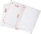 Shipping Label with Rounded Corner, 8.5 x 5.5 Inches Half Sheet Self Adhesive Shipping Address Labels for Laser and Inkjet Printer, 40000
