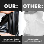 POLYSELLS 100 pcs 9x12 Inches Black Poly Mailers Shipping Envelopes, Strong Adhesive Sealing, Waterproof, and Tear-resistant Postal Mailing Bags for Clothing, Books, and Accessories