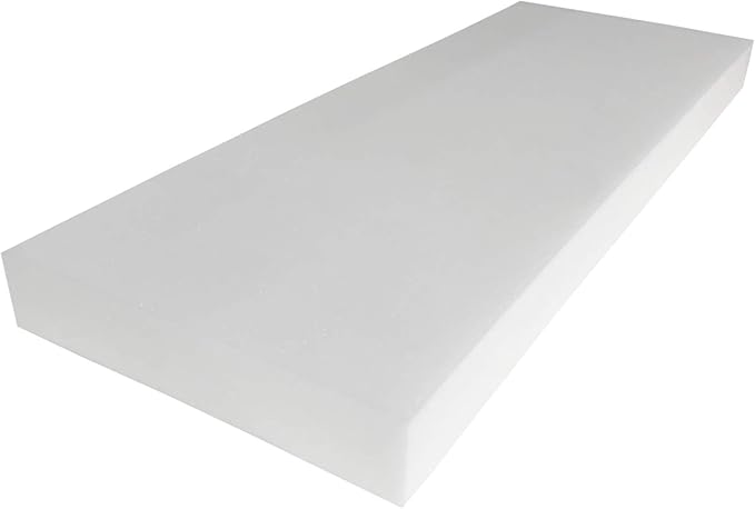 Foamma 8" x 30" x 72" High Density Upholstery Foam Cushion (Seat Replacement, Upholstery Sheet, Foam Padding) Made in USA!