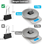 Medium Binder Clips, 48 Pack, 1-1/4 Inch, Black, Standard 32mm, Capacity 0.6 Inch, Metal Paper Clips, Office Clips, Fold Clamp, Office and School Supplies