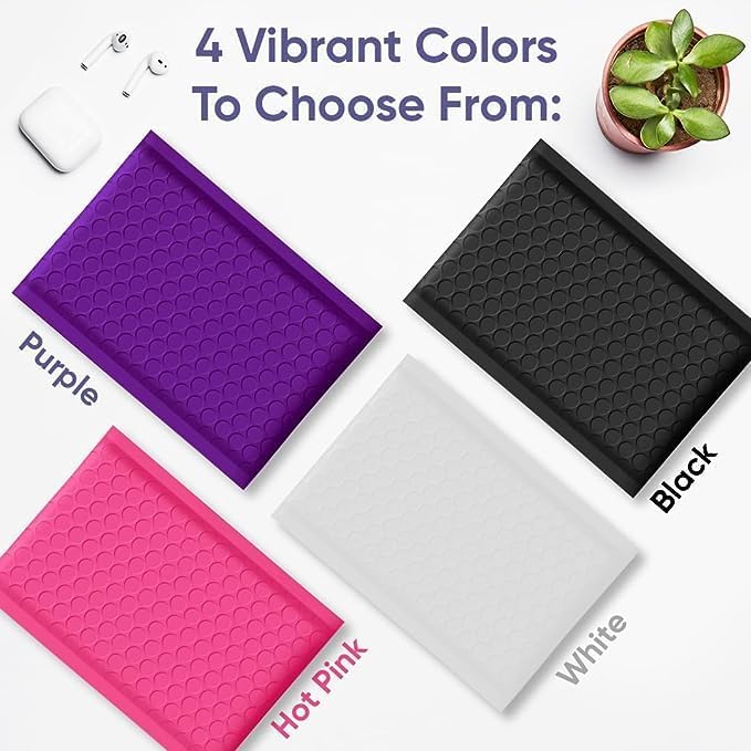 Purple Bubble Mailers #7 Extra Large Poly Mailers 14.5x19 Inch. Bubble Lined Cushioned Poly Mailer. Usable Size 14.25x19 Tear/Water/proof, Lightweight Padded Envelopes/Bags. Bulk 50 pack