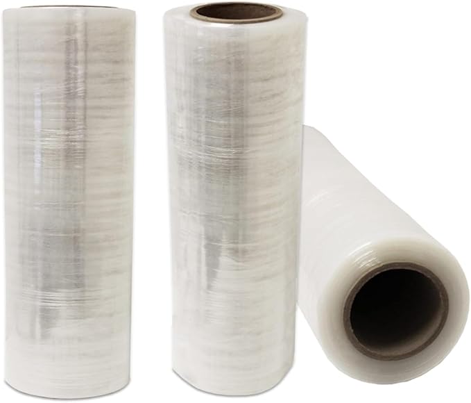 24 Rolls 18" x 1500 FT Pre-Stretched Stretch Wrap 33 Gauge (80G Equivalent) Clear Hand Shrink Pallet Wrap Film for Moving and Warehouse - Shipping Depot