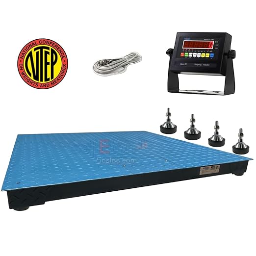 SellEton SL-800 NTEP 4' x 6' (48" x 72") Industrial Floor Scale (Legal for Trade) Digital Floor Scale with Indicator | 1000 lb x0.2 lb