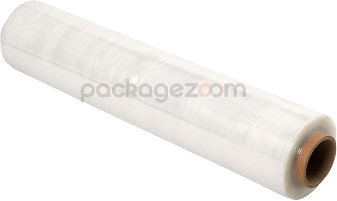 PackageZoom 256 Rolls 15" x 1500 Ft Stretch Wrap Heavy Duty, 55 Gauge High Performance Stretch Film Replaces 80 Gauge Low Films, Clear Hand Stretch Wrap