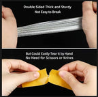 Double Sided Fabric Tape Heavy Duty, 0.59in x 164FT, Extra Large High Tack Mounting Tape, Sticky Strong 2 Sided Wall Adhesive Strips for Arts Crafts, Carpets, Rugs, Multipurpose, Easy Use