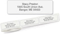 Personalized Return Address Labels, Roll of 500 Transparent Clear Self-Adhesive Labels Without Dispenser, Customize with Name & Shipping Address, Colorful Images