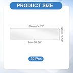 uxcell 30Pcs Double Sided Adhesive Pads, 4.72" x 1.18" Clear Removable Heavy Duty Mounting Tape Picture Hanging Sticky Adhesive Pad for Wall, Poster Picture, DIY Craft