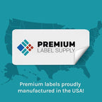 Premium Label Supply Bright Neon Color Fluorescent Sticker Labels - 1.75" x 0.6667" Return Address Labels - (Fluorescent Red, 30,000 Labels)