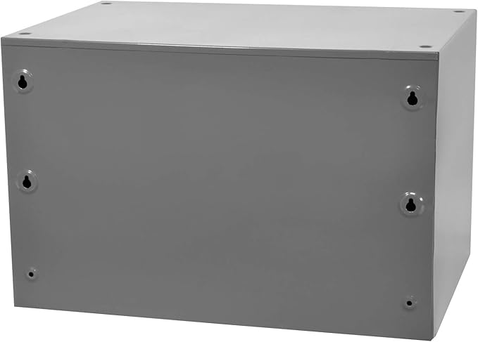Akro-Mils Steel Garage Storage Cabinet, Small Parts Organizer Metal Cabinet for Hardware, Nails, Screws, Bolts, Nuts, and More, 17" W x 11" D x 11" H, 9-Drawer, Gray Cabinet/Black Drawers (19909)