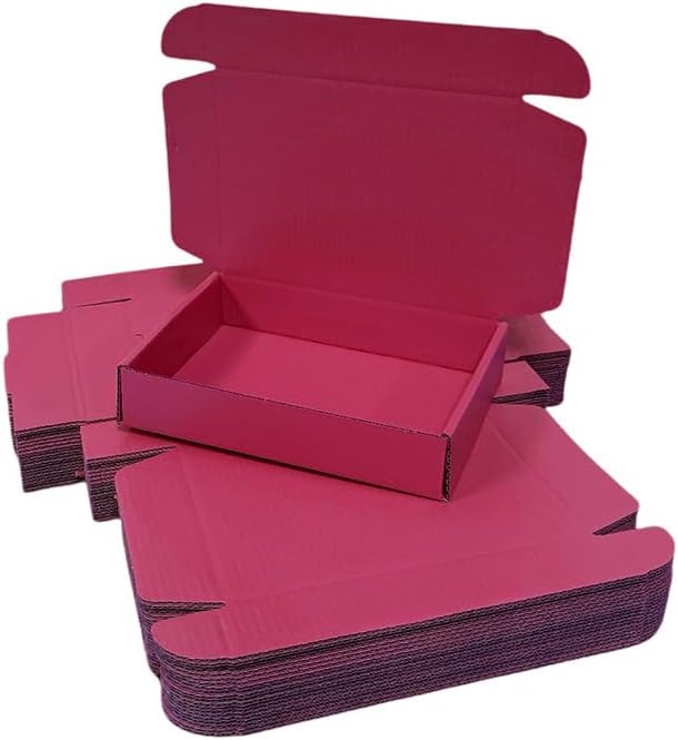 12 Pcs 14.2 x 11.8 x 2.4 inches Large Szie Corrugated Cardboard Gift Boxes Recyclable Shipping Boxes for Mailing & Holidays, Wedding, Birthday, Gifts Packaging (Cranberry, 14.2 x 11.8 x 2.4")