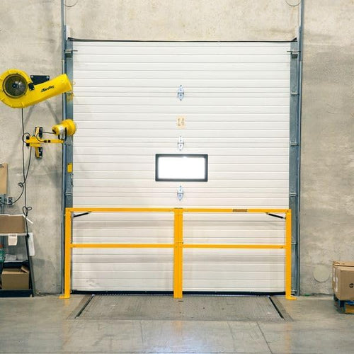 10' W Guardian Door Dock Gate for Loading Bay Fall Hazard Protection, Counterbalanced, Folding Design