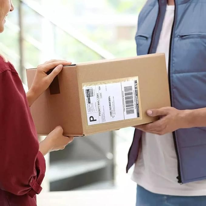6" x 9" Shipping Label Sleeves, Clear Adhesive Top Loading Packing List, Self-Adhesive Packing List Waterproof Mailing Shipping Label Envelopes (1000 Pack)