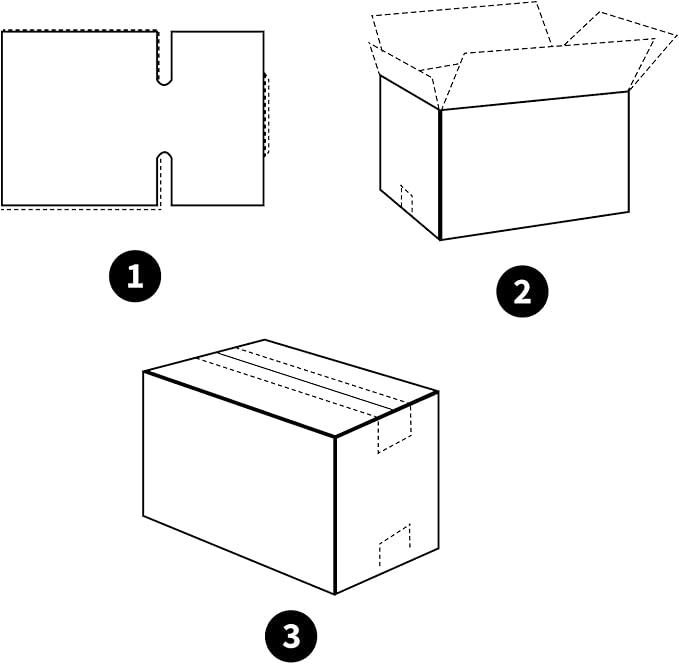 Hoikwo 12x9x4 Inches Medium White Shipping Boxes Set of 25, Sturdy Cardboard Boxes for Small Business for Packaging Mailing