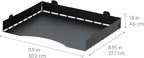 IRIS USA Metal Letter Tray Paper Organizer, 4 Pack, for Letter/A4 File Holder Paperwork Document, Stackable Desktop File Organizer Tray Paper Basket Rack for Office Supplies Home Work, Black