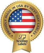 NextDayLabels Pack of 50 Sheets, 8-1/2 x 11" Fluorescent Labels for Laser & Inkjet Printer (Orange Fluorescent, 2-1/2" Round - 12 per Page, 600 Labels)
