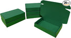 20 Pcs 15.8 x 10.2 x 2 inches Shipping Boxes for Small Business Cardboard Corrugated Mailer Boxes for Shipping Packaging Holidays Craft Gifts Giving Products (Hunter Green, 15.8 x 10.2 x 2")