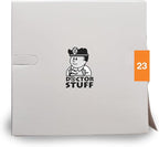 2023 Year Stickers, Doctor Stuff 2023 Chart Stickers, Orange, Ames Large Style, USA Made Year Labels for for X-Ray Jackets, 500/Roll, 1 Roll, 1-7/8" x 1-7/8"