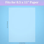 AKONEGE 50 Pack No Holes Sheet Protectors 8.5 x 11 Inch Letter Size Page Protectors for Documents, Prints, Top Loading Heavyweight Clear View Plastic Sleeves for Papers, Artworks, Photos