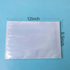 500Pcs 9.5" x 12"Packing List Envelopes Fit for 8.5x11 inch Packing Slip Invoice Sleeves Clear Self-Adhesive Mailing Labels for Envelope, Waterproof Shipping Pouch Enclosed Bags