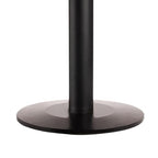 Floor Standing Sign Frame with Steel Low Profile Base, 14 inches by 22 inches Vertical Sign Frame, Black Post